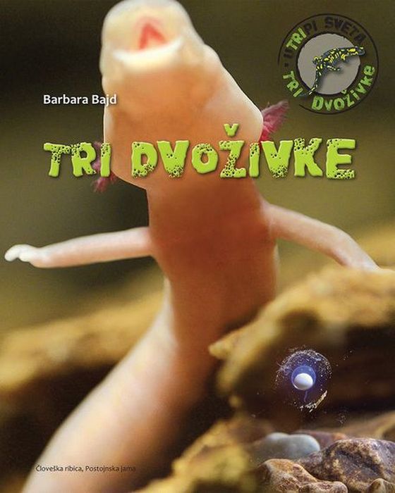 Naslovnica naravoslovne knjige Tri dvoživke